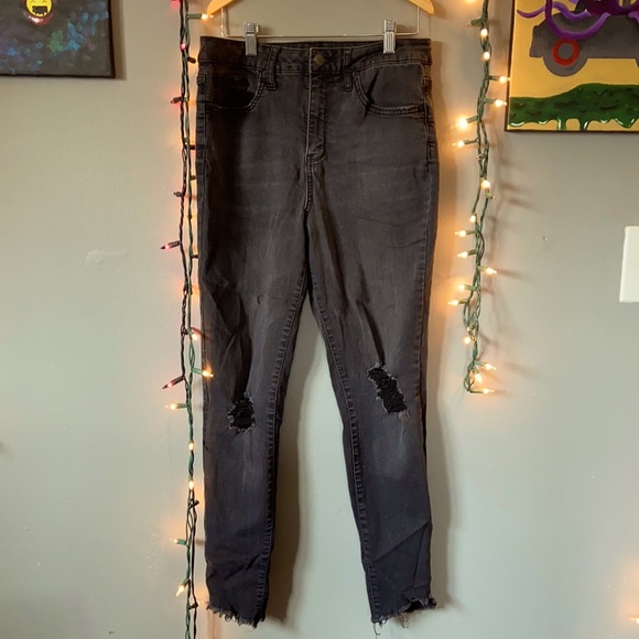 Black Ripped Jeans - Picture 1 of 2